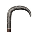 An Art Nouveau skewer made of Makasar ebony