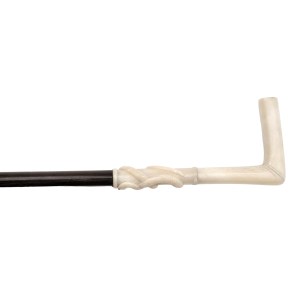 Spatula with carved bone handle