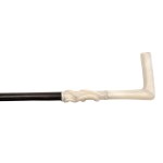 Spatula with carved bone handle