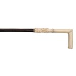 Spatula with carved bone handle
