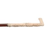 Spatula with carved bone handle