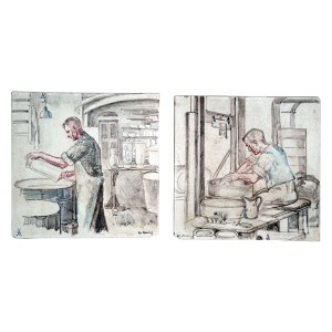 2x cachel, Meissen, William Baring