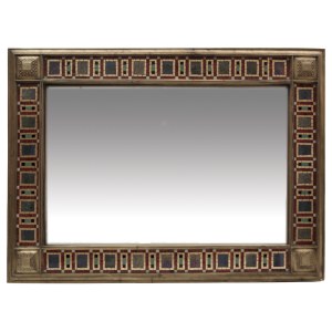Mirror decorated in the style of Leopold Forstner