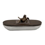 Toilet set with bronze sculptures, Franz Bergmann (attributed)