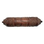 Casing made of cocoyam nut shell