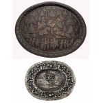 Large hanging decorative tray and decorative oval tray