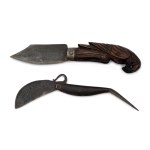 Two closing knives