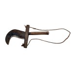 Heavy grafting (gardening) knife with hinge (Serpette à vendanger)