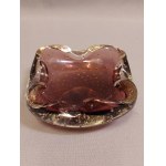 Murano Glass Bullicante Type Glass Platter Bowl