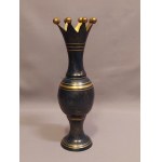 Brass Vase with Crown