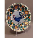 Wloclawek Faience Works Plate Patera With Rooster New