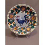Wloclawek Faience Works Plate Patera With Rooster New