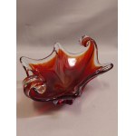 Plat en verre d'art de Murano