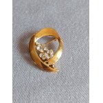 Wreath Brooch With Zircons Brooch