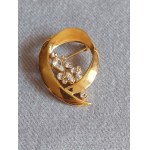 Wreath Brooch With Zircons Brooch