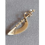 Ribbon Brooch With Zircons Brooch