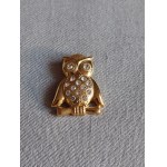 Brooch Owl With Zircons Brooch