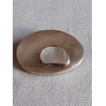 Sterling Silver Artistic Brooch Mother-of-Pearl Large.