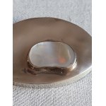 Sterling Silver Artistic Brooch Mother-of-Pearl Large.