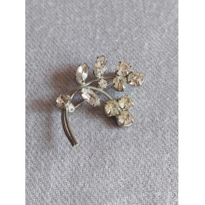 Brooch Flowers With Zircons Brooch