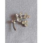 Brooch Flowers With Zircons Brooch