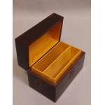 Scatola per biglietti Legno intarsiato con rame Cepelia