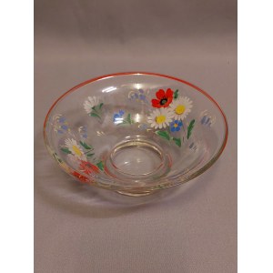 Hand Painted Glass Platter