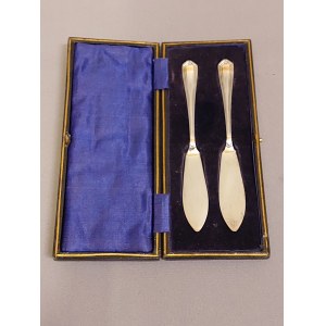 Cuillères à gâteaux Wingfield plaquées Praline