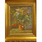 Painting "Flowers in a Vase" by Vladimir Mazanka according to Auguste Renoir