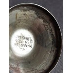 Paire de salières en argent avec plateau Mexique