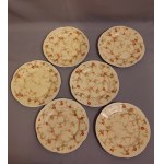 Porcelain Ćmielów Dessert Plates Art Deco Years 30s