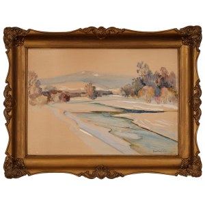 Stefan FILIPKIEWICZ (1879-1944), Winter am Fluss.
