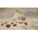 Czeslaw WASILEWSKI (Ignacy ZYGMUNTOWICZ) (1875-1947), "Partridges in the Snow".