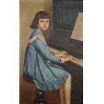 Jan STĘPIEŃ (1895-1976), Girl at the Piano (1934)