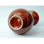 Keramikvase – ZC Bolesławiec – Braun, gesprenkelt