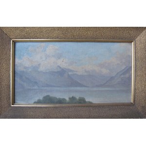 Autor unbekannt, Landschaft mit Bergsee