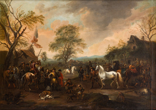 Malarz niderlandzki, XVII w., Obóz wojskowy, XVII w.
