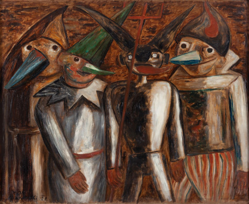 Tadeusz Makowski (1882 Oświęcim - 1932 Paryż), 'Zapusty' ('La Mi-Carême'), 1929