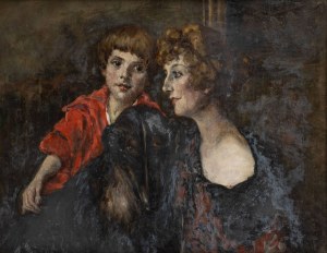 Otolia Kraszewska (1859-1945), Portret matki z dzieckiem, 1925