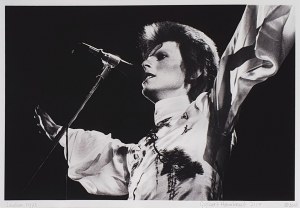 Gijsbert Hanekroot, David Bowie performs live on stage at Earls Court Arena on May 12 1973 during the Ziggy Stardust tour, 2016