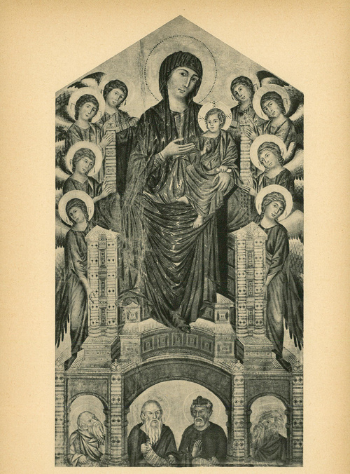 Cimabue. Madonna z aniołami. Galeria Uffizi, ok. r. 1295. Florencja