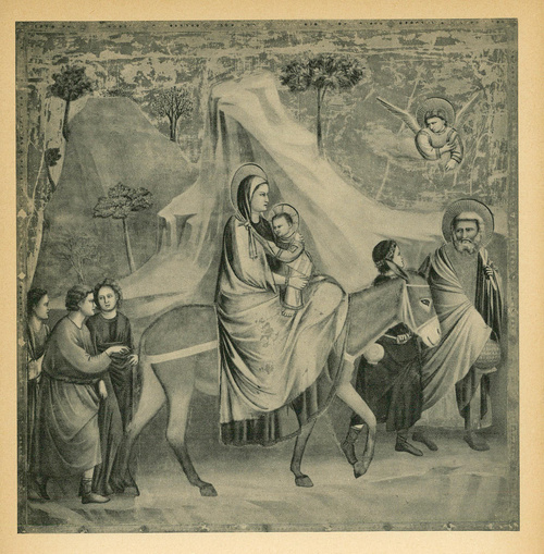 Giotto. Ucieczka do Egiptu, r. 1303 - 1305. Cappella dell’Arena. Padwa