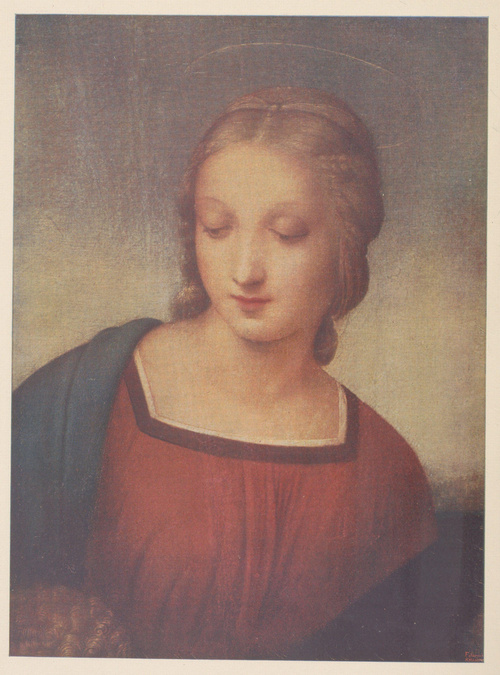 RAFAEL. MADONNA ZE SZCZYGŁEM (FRAGMENT). FLORENCJA. GALERIA UFFIZI
