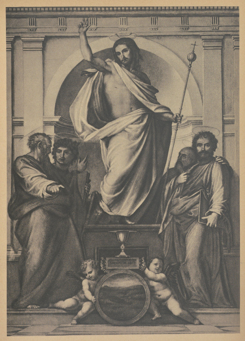 Fra Bartolomeo. Chrystus wśród ewangelistów, 1516. Galeria Pitti. Florencja