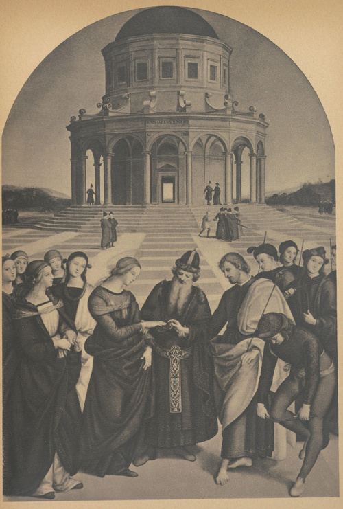 Rafael. Zaślubiny Marii, 1504. Galeria Brera. Mediolan