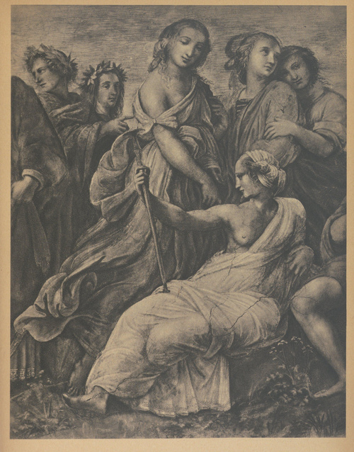 Rafael. Parnas - Fragment, 1509-1511. Watykan. Rzym