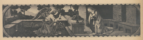 Leonardo da Vinci. Zwiastowanie. Ok. 1478. Paryż, Luwr