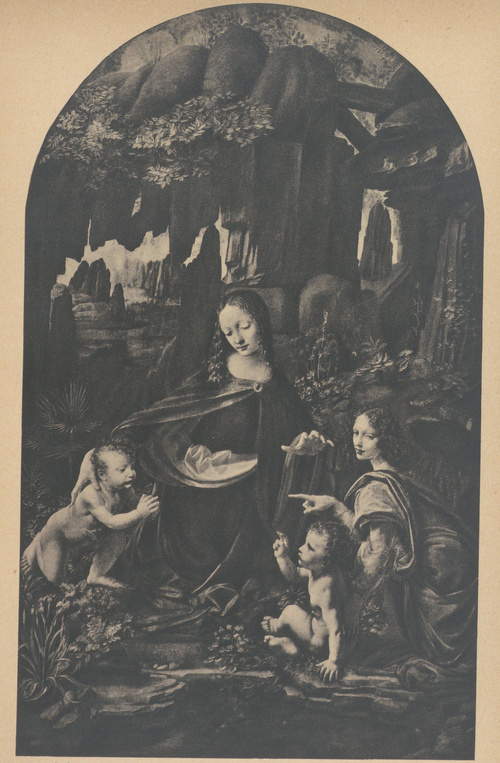 Leonardo da Vinci. Madonna Skalna. 1482. Paryż, Luwr