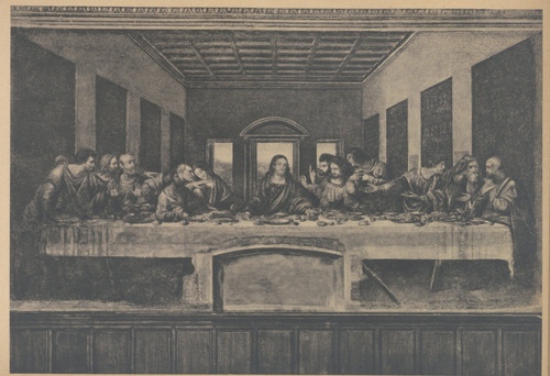 Leonardo da Vinci. Ostatnia Wieczerza. 1495. Mediolan, kościół S. Maria delle Grazie