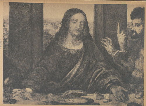 Leonardo da Vinci. Ostatnia Wieczerza. Fragment. 1495. Mediolan, S. Maria delle Grazie